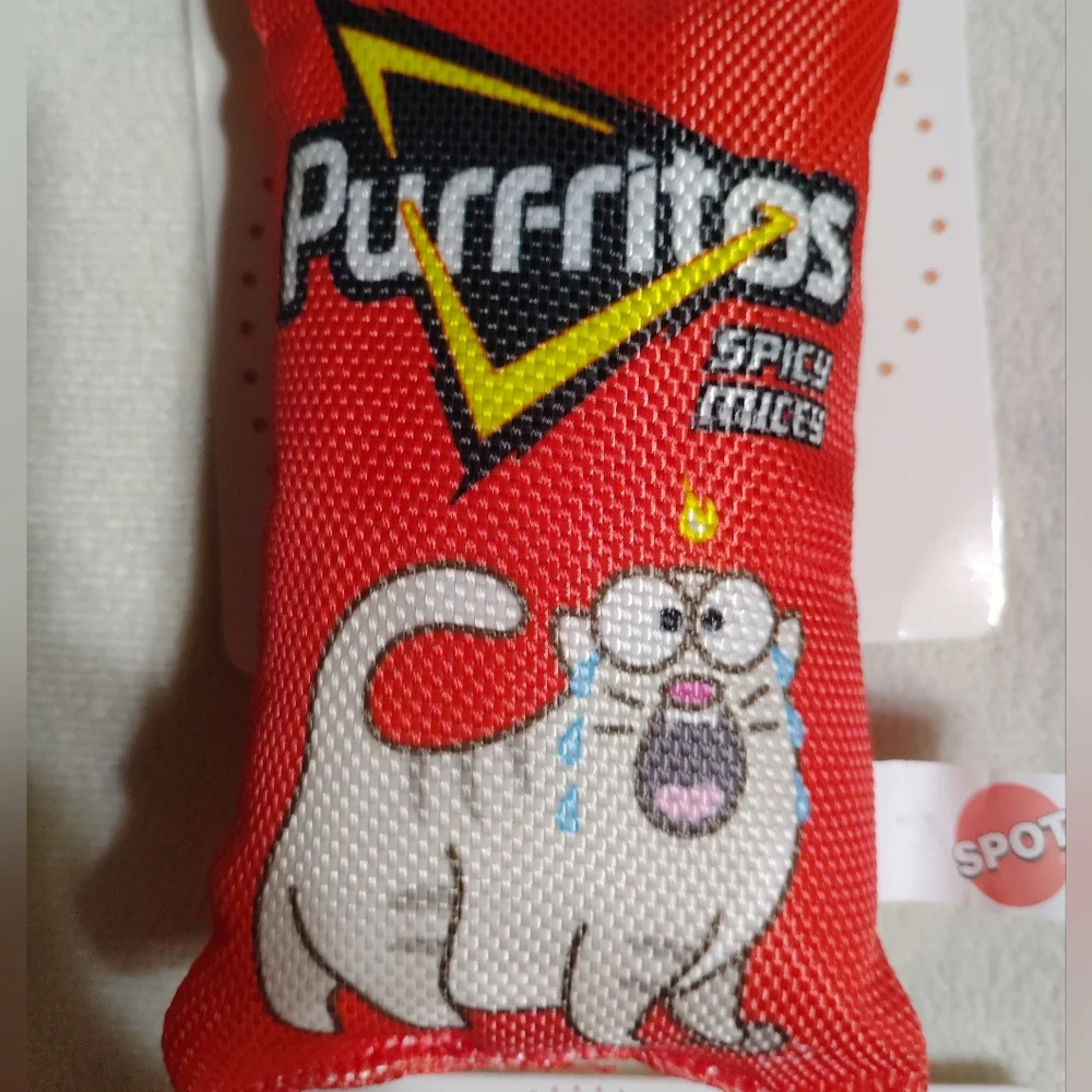 Pet Fun Food Kitty Chips Plush Cat Toys